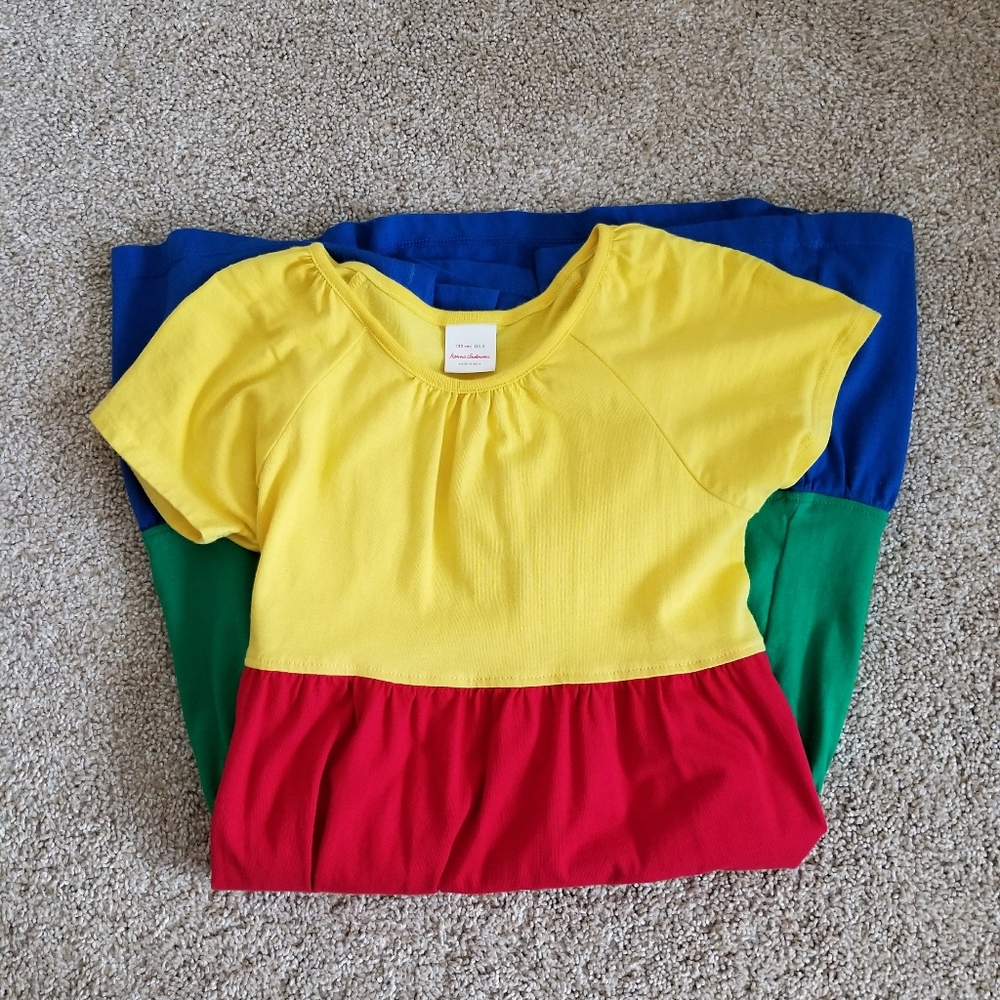 ♥️NWOT♥️ HANNA ANDERSSON COLOR BLOCK DRESS - Picture 5 of 5